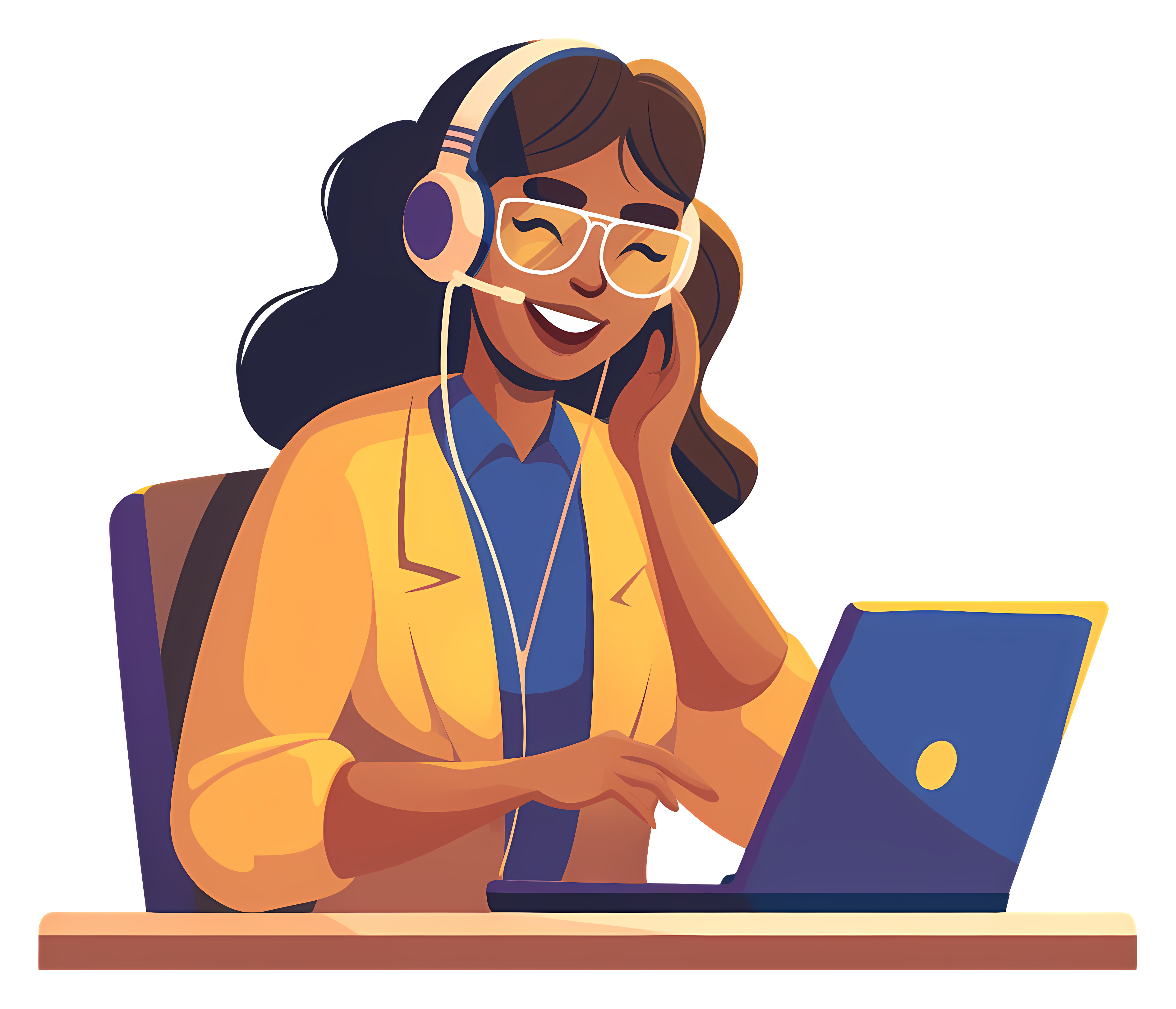 Apprenante sur la plateforme Palabre